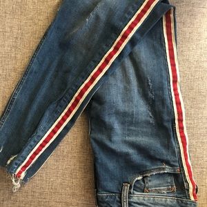 Zara Lightly Distressed Skinny Jeans